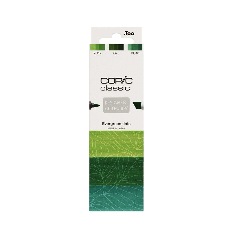 Copic Classic Designer Collection Evergreen Tints