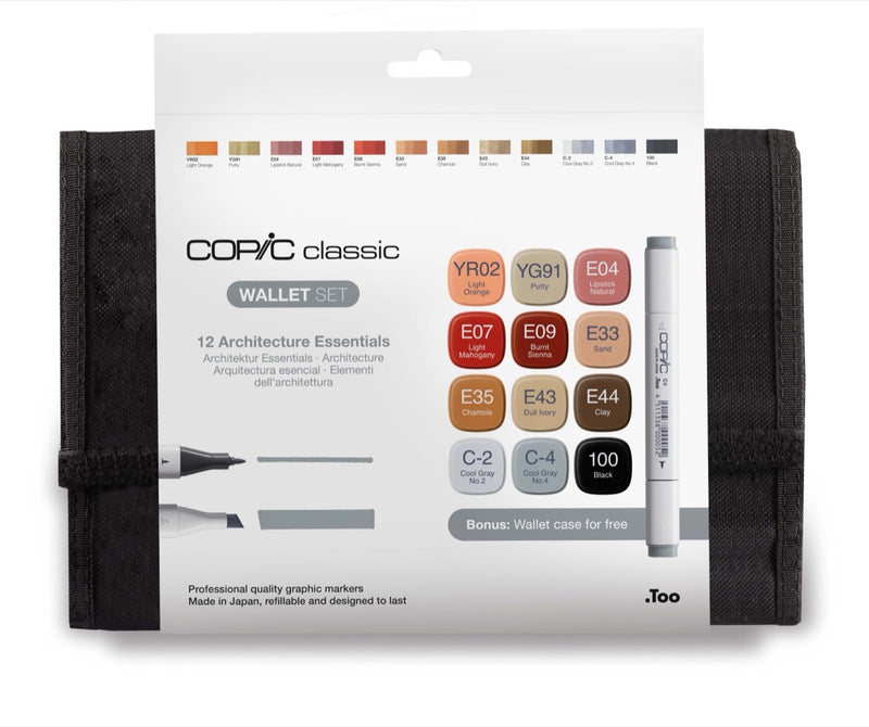 Copic Classic Wallet 12 Architecture Essentials