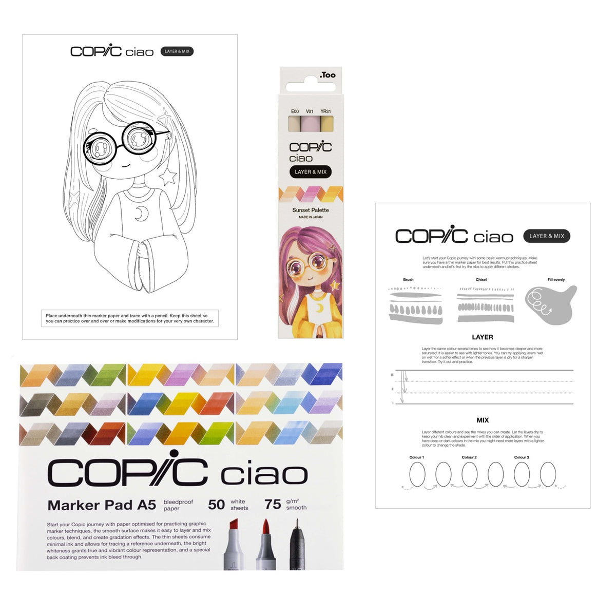 ciao-set-layer-mix-manga-starter-sunset görsel