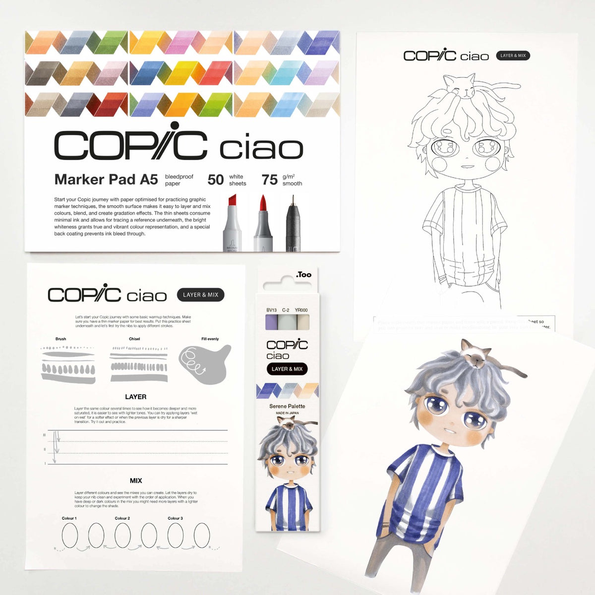 ciao-set-layer-mix-manga-starter-serene görsel