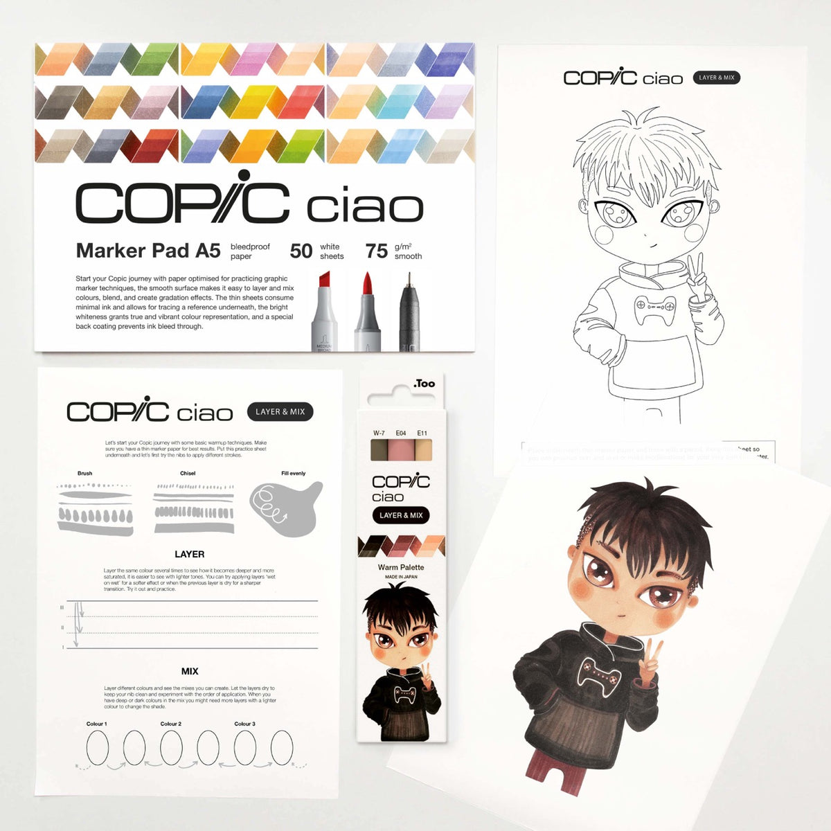 ciao-set-layer-mix-manga-starter-warm görsel