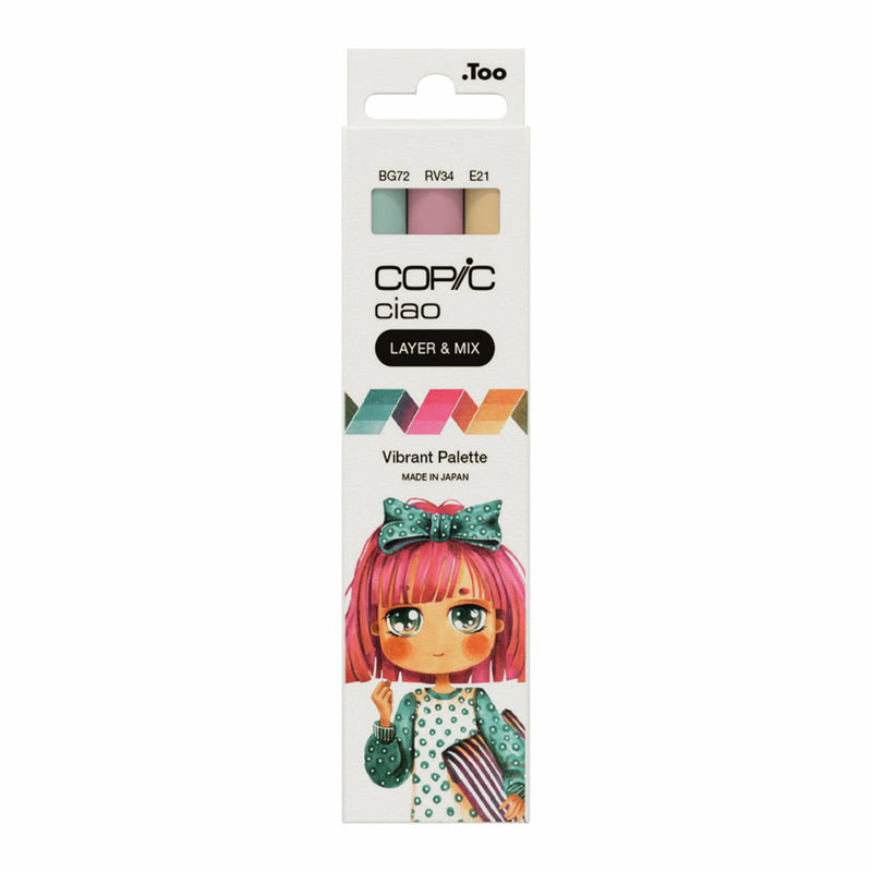 Copic Ciao Layer & Mix Manga Vibrant Palette