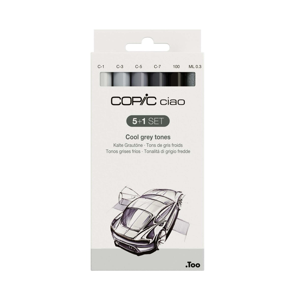 Copic Ciao 5+1 Set — Cool Gray Tones
