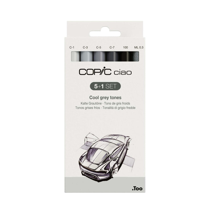 Copic Ciao 5+1 Set — Cool Gray Tones