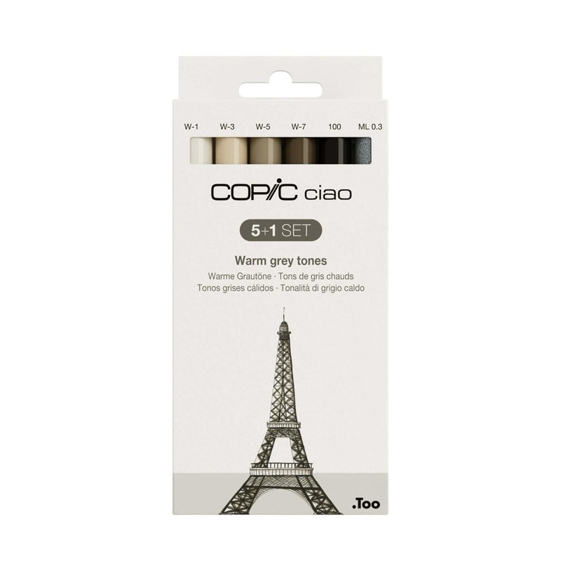 Copic Ciao 5+1 Set — Warm Grey Tones